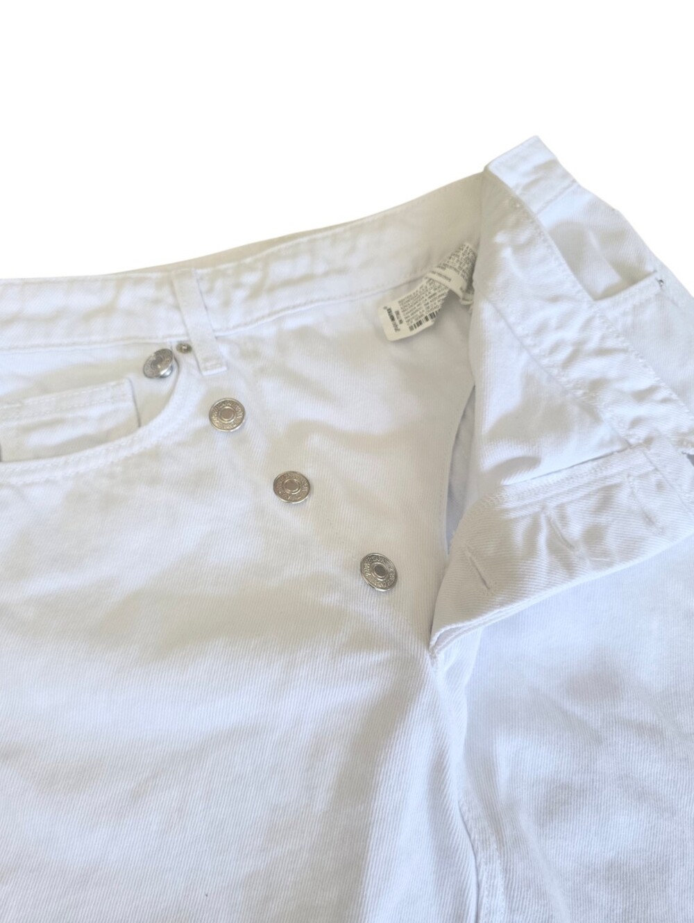 🧡Zara White Maxi Denim Skirt with Front Panel Detail - Picture 3 of 5